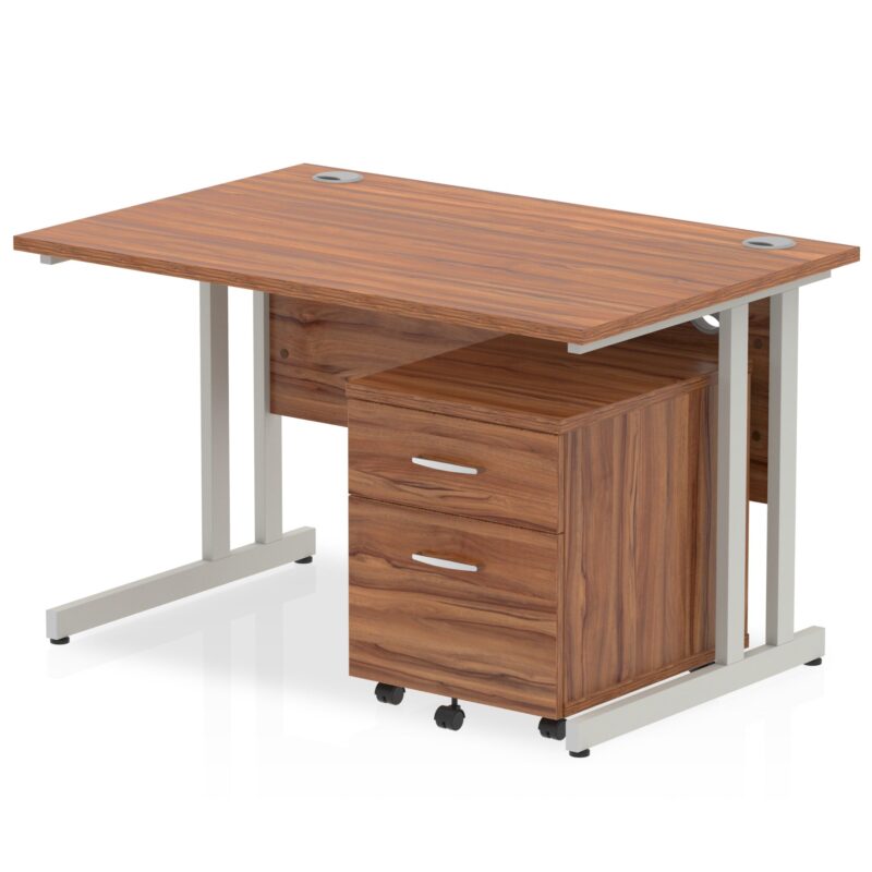 Impulse 1200mm Cantilever Straight Desk With Mobile Pedestal - Image 18