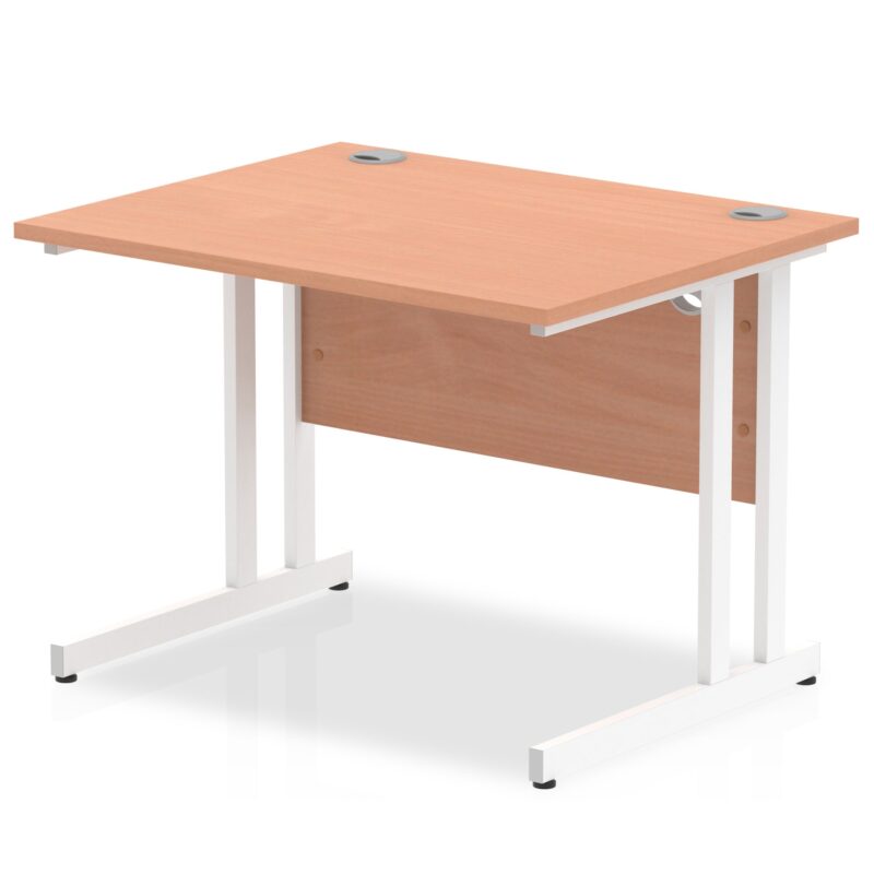 Impulse 1000mm Straight Desk Cantilever Leg - Image 3