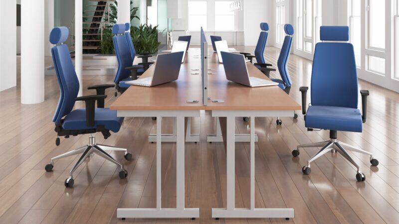 Impulse 1200mm Slimline Desk Cantilever Leg - Image 32