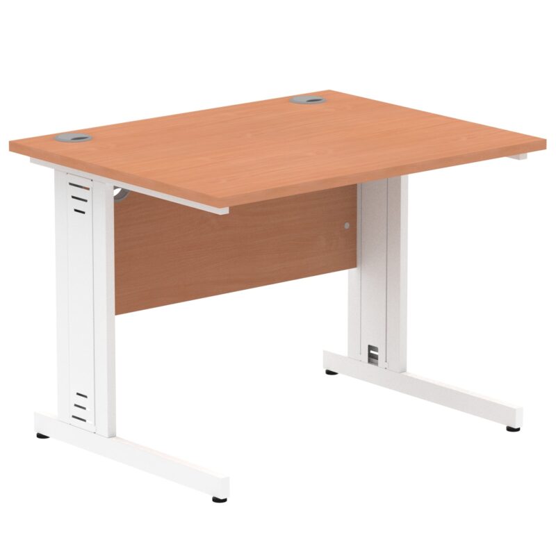 Impulse 1000mm Straight Desk Cable Managed Leg - Image 63