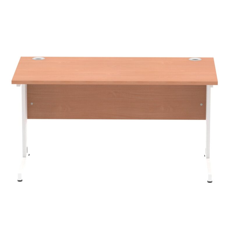 Impulse 1400mm Straight Desk Cable Managed Leg - Image 62