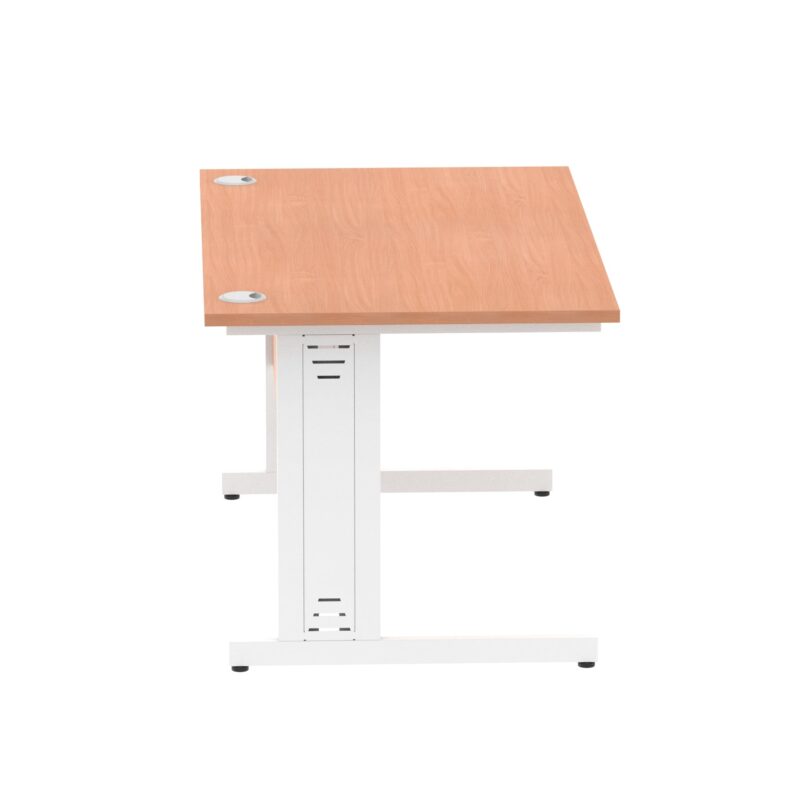 Impulse 1400mm Straight Desk Cable Managed Leg - Image 64