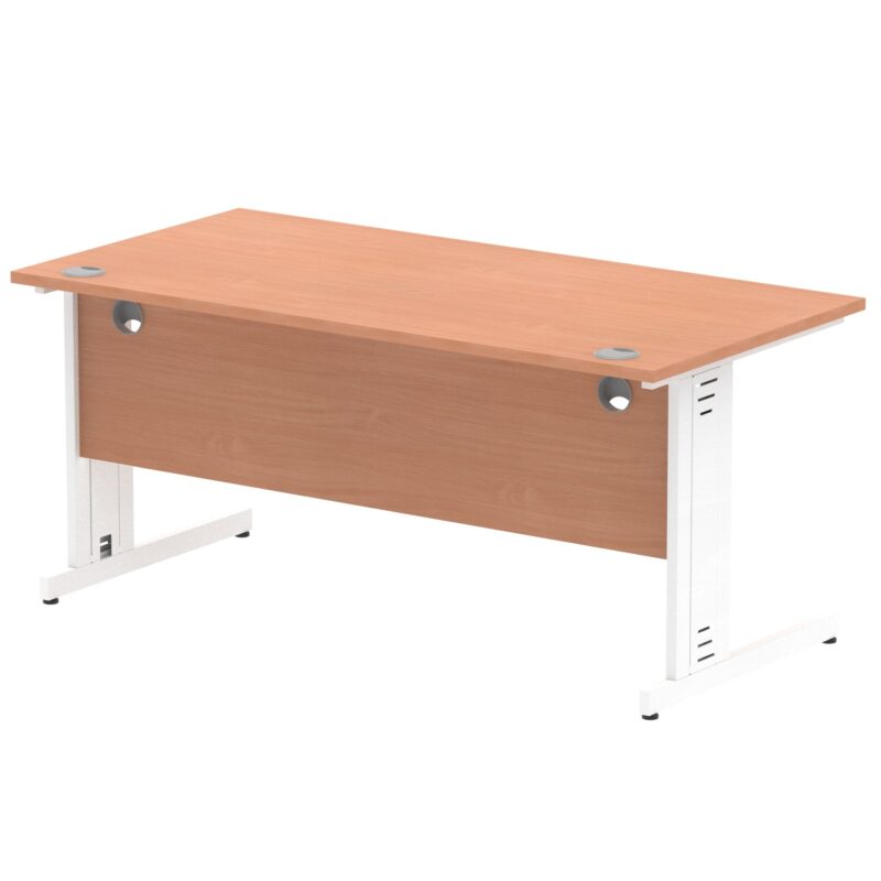 Impulse 1600mm Straight Desk Cable Managed Leg - Image 65