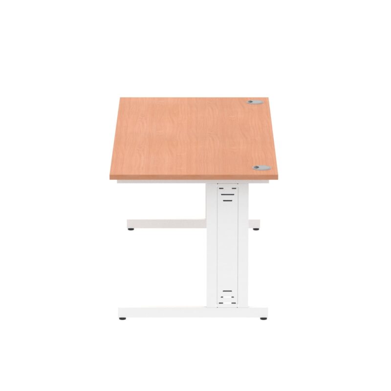 Impulse 1800mm Straight Desk Cable Managed Leg - Image 68