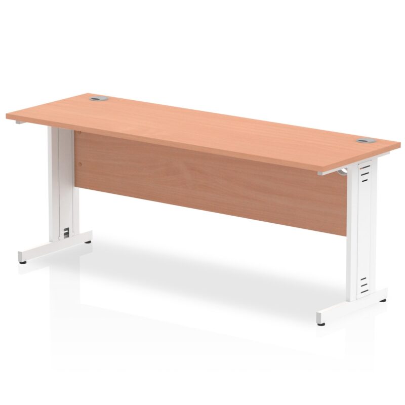 Impulse 1800mm Slimline Desk Cable Managed Leg - Image 2