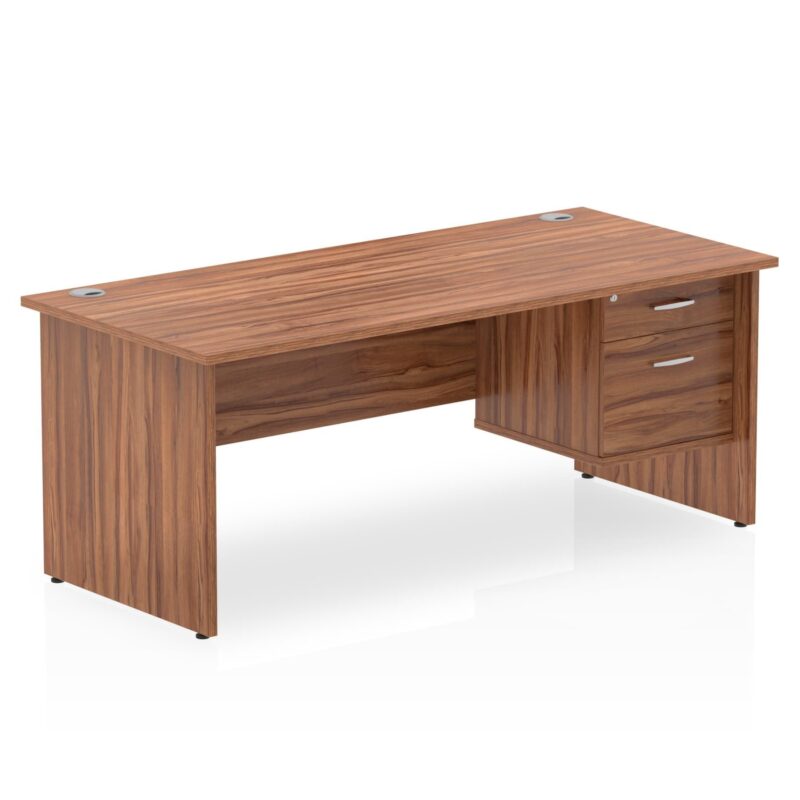 Impulse 1800mm Panel End Straigh Desk With Single Fixed Pedestal - Image 9