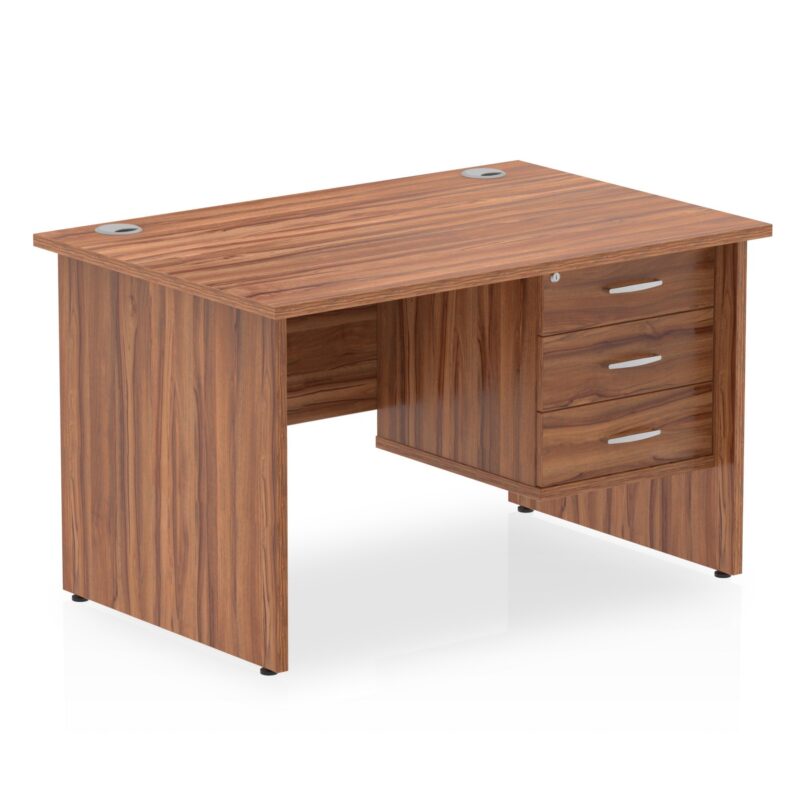 OE - Impulse 1200mm Panel End Straight Desk With Single Fixed Pedestal - Image 6