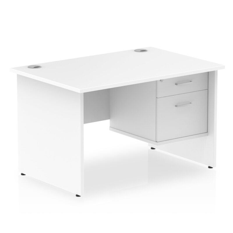 OE - Impulse 1200mm Panel End Straight Desk With Single Fixed Pedestal - Image 7