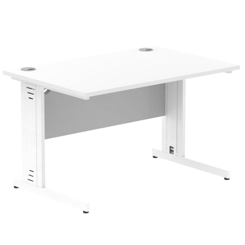 Impulse 1200mm Straight Desk Cable Managed Leg - Image 83