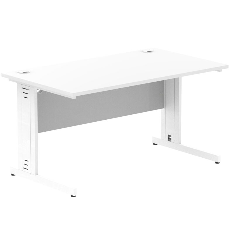 Impulse 1400mm Straight Desk Cable Managed Leg - Image 83