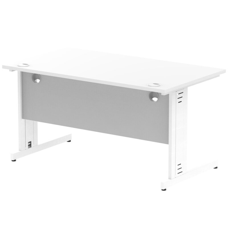 Impulse 1400mm Straight Desk Cable Managed Leg - Image 85
