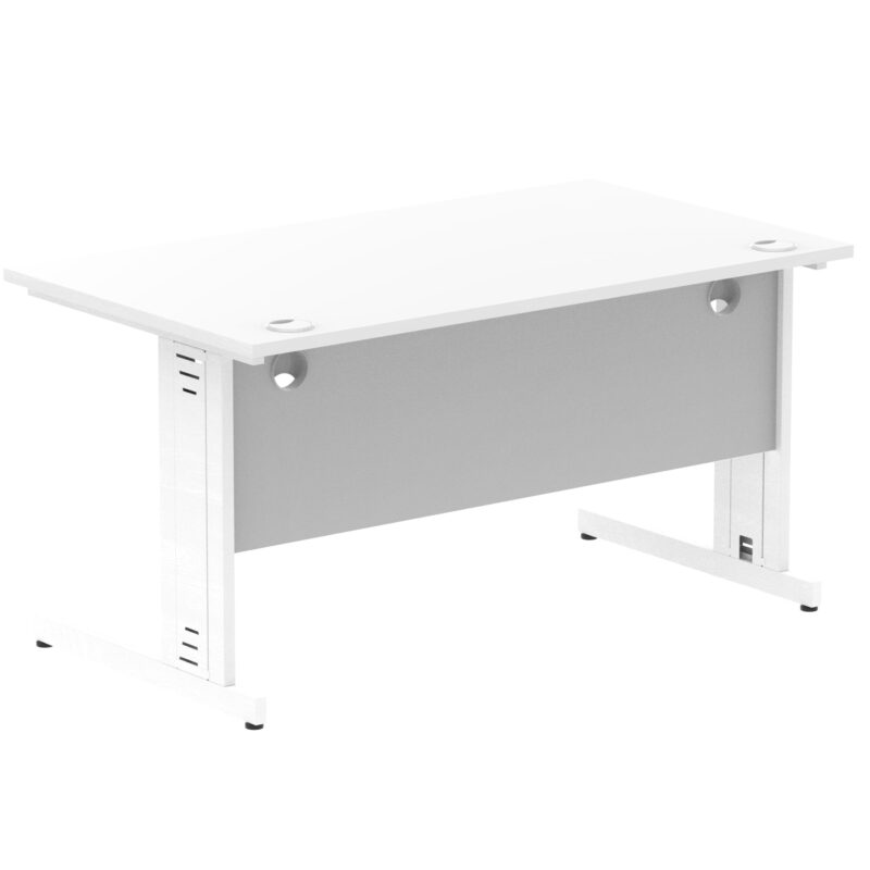 Impulse 1400mm Straight Desk Cable Managed Leg - Image 87