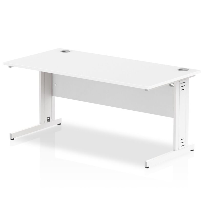 Impulse 1600mm Straight Desk Cable Managed Leg - Image 12