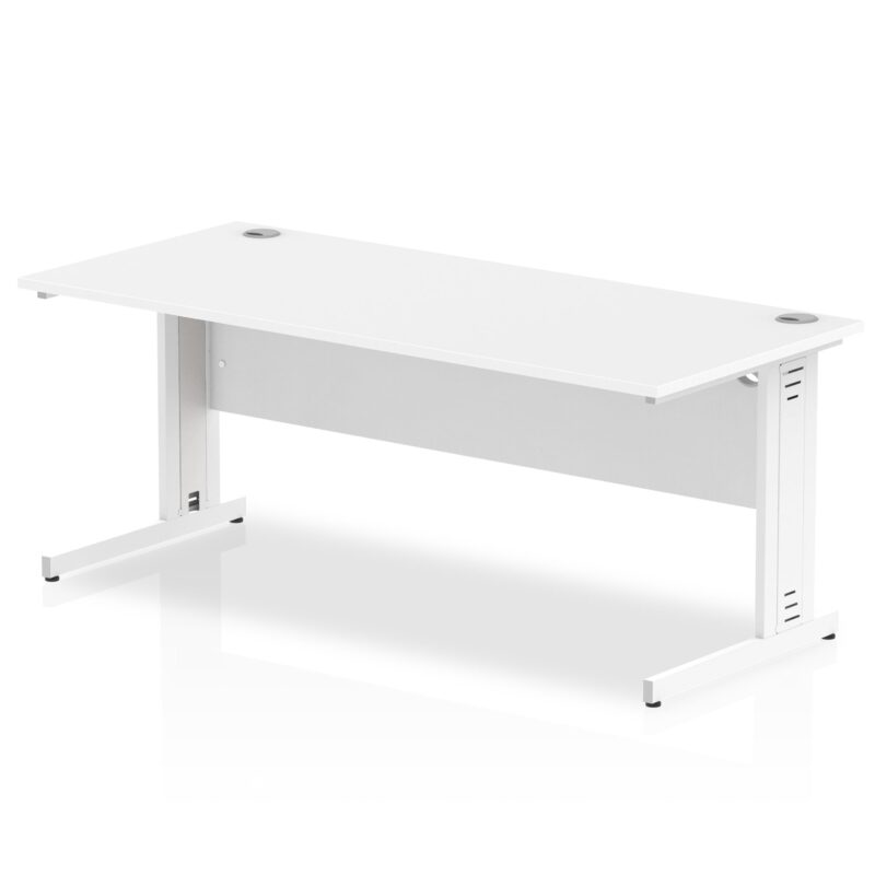 Impulse 1800mm Straight Desk Cable Managed Leg - Image 12