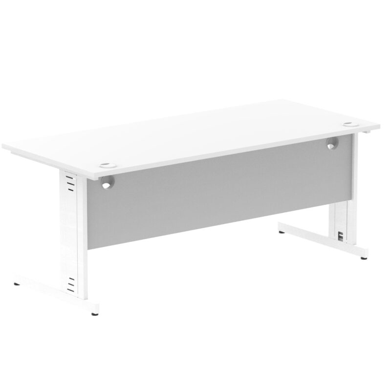 Impulse 1800mm Straight Desk Cable Managed Leg - Image 81