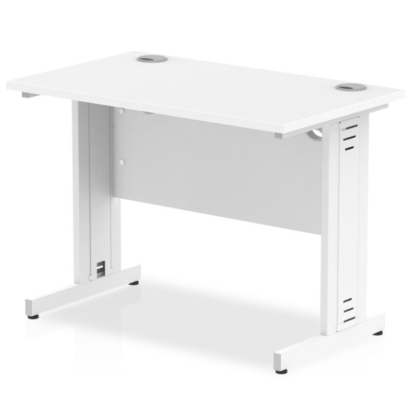 Impulse 1000mm Slimline Desk Cable Managed Leg - Image 12