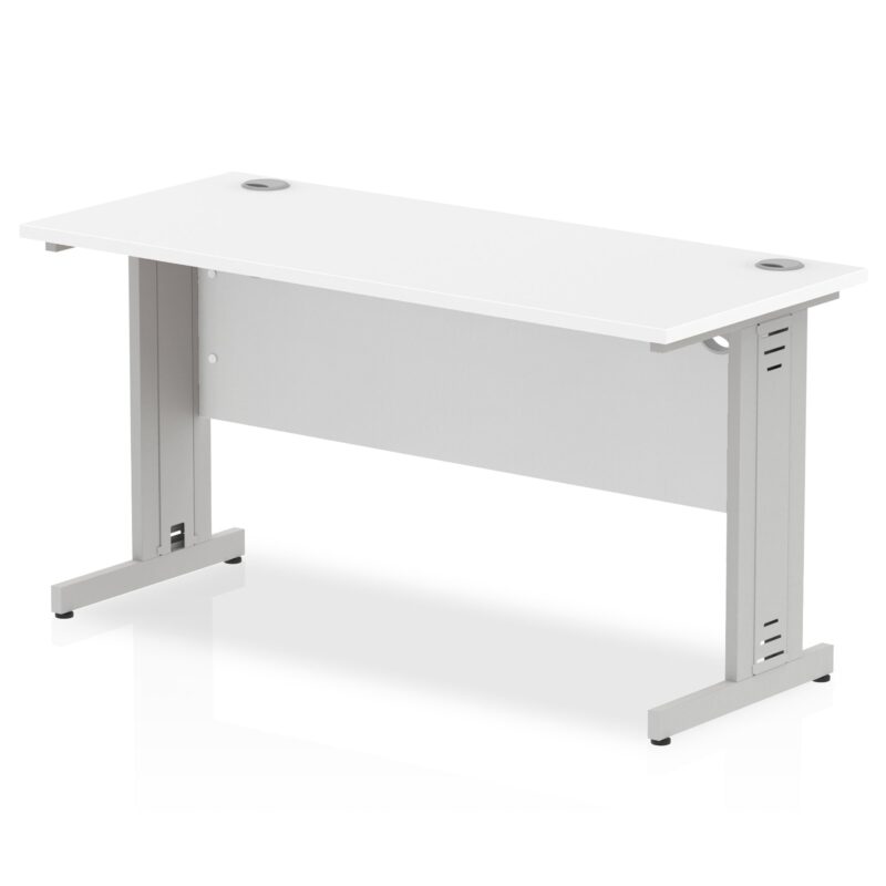 Impulse 1400mm Slimline Desk Cable Managed Leg - Image 11
