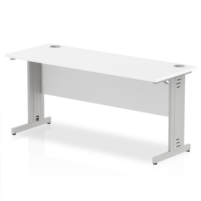 Impulse 1600mm Slimline Desk Cable Managed Leg - Image 11