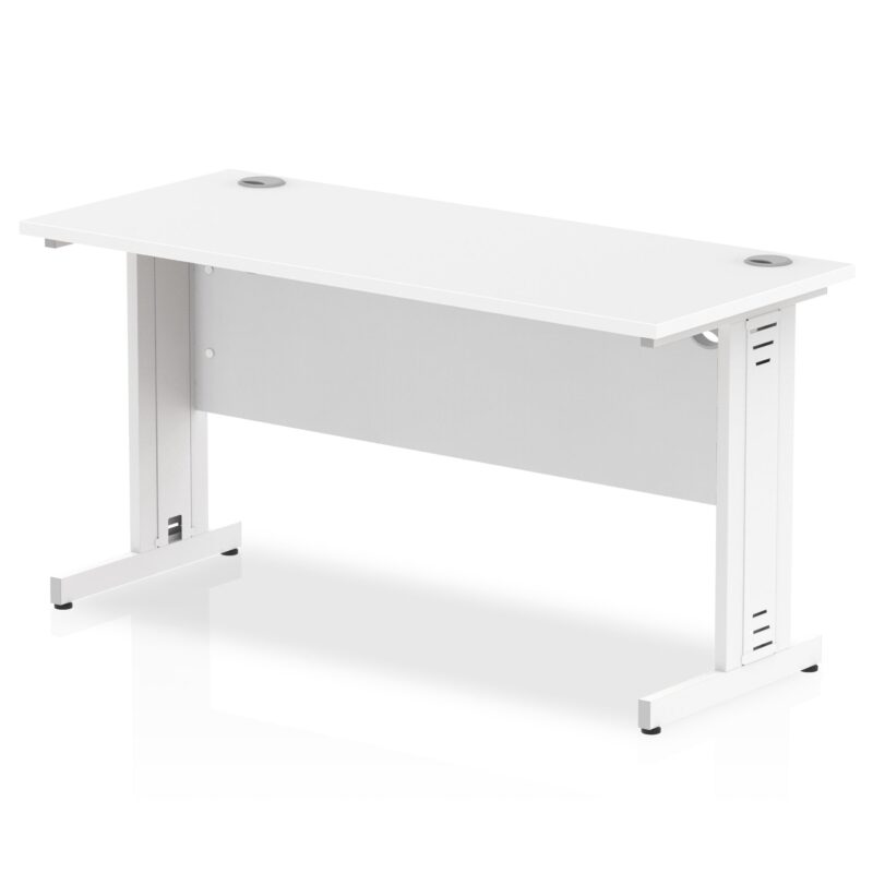Impulse 1400mm Slimline Desk Cable Managed Leg - Image 12