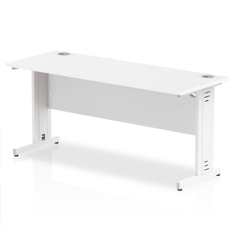 Impulse 1600mm Slimline Desk Cable Managed Leg - Image 12