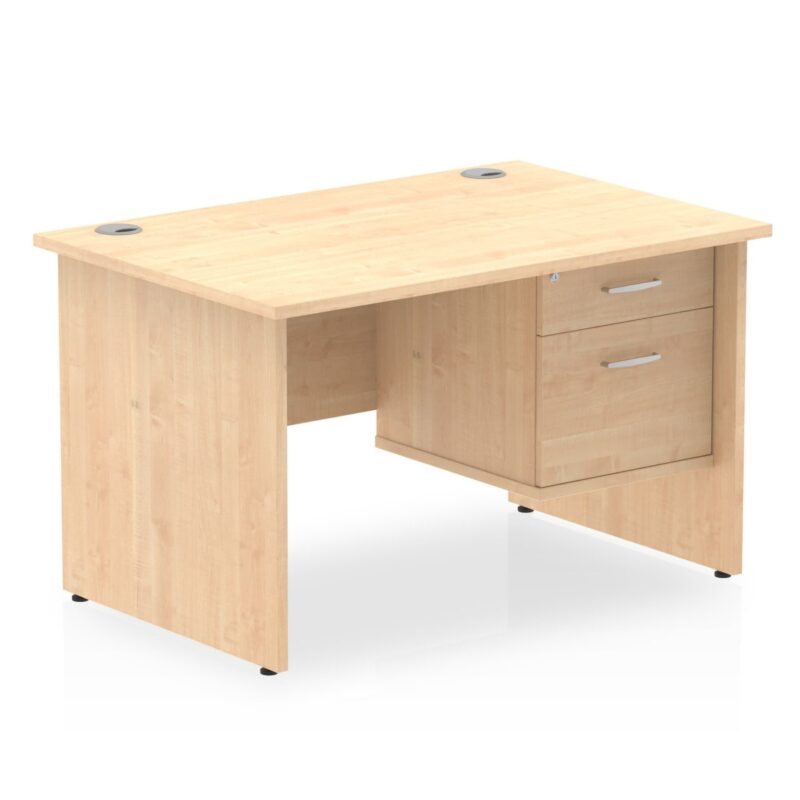 OE - Impulse 1200mm Panel End Straight Desk With Single Fixed Pedestal - Image 9