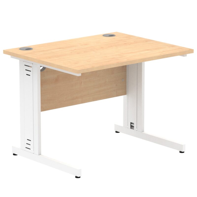 Impulse 1000mm Straight Desk Cable Managed Leg - Image 90