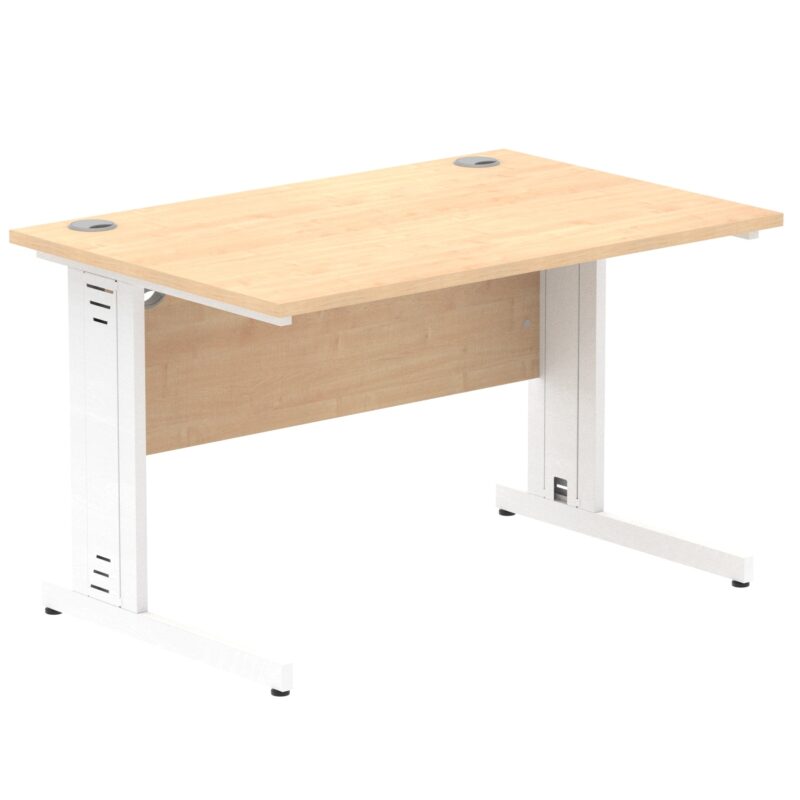 Impulse 1200mm Straight Desk Cable Managed Leg - Image 90