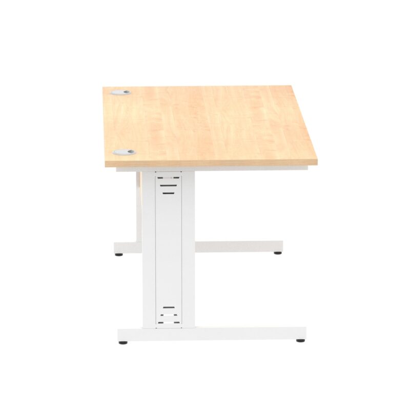 Impulse 1400mm Straight Desk Cable Managed Leg - Image 91