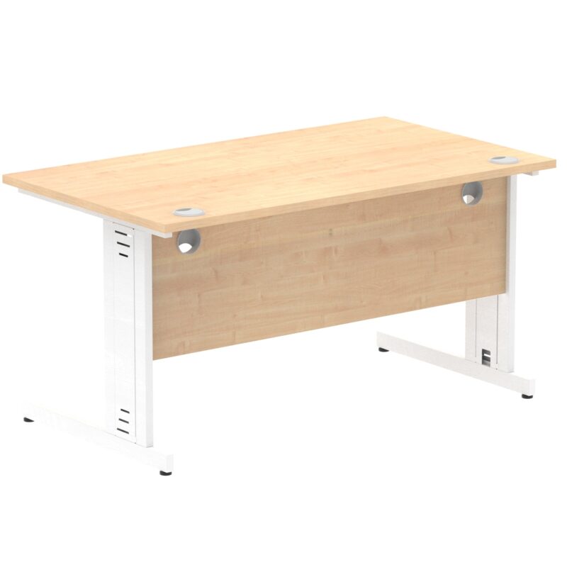 Impulse 1400mm Straight Desk Cable Managed Leg - Image 94