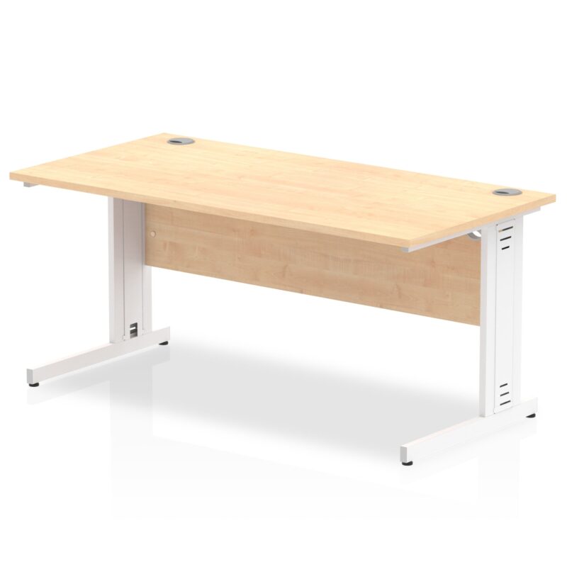 Impulse 1600mm Straight Desk Cable Managed Leg - Image 6