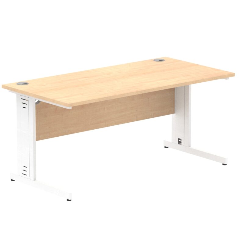 Impulse 1600mm Straight Desk Cable Managed Leg - Image 84
