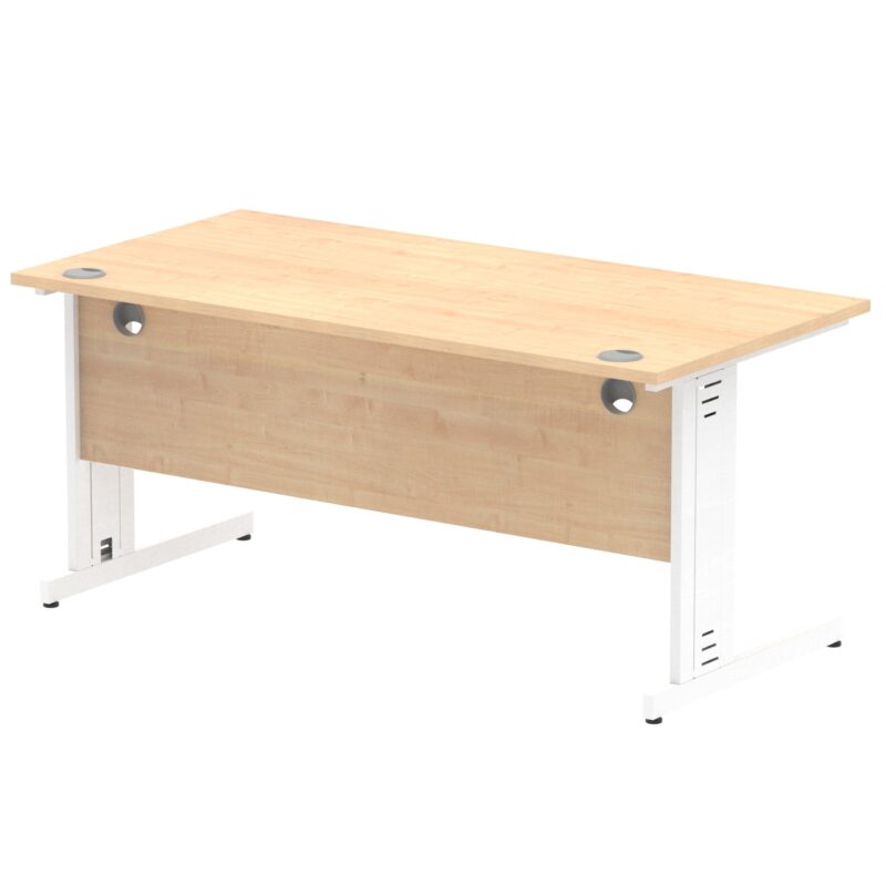 Impulse 1600mm Straight Desk Cable Managed Leg - Image 86