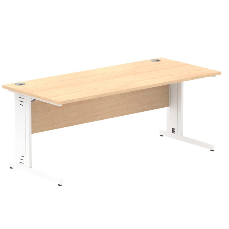 Impulse 1800mm Straight Desk Cable Managed Leg - Image 84