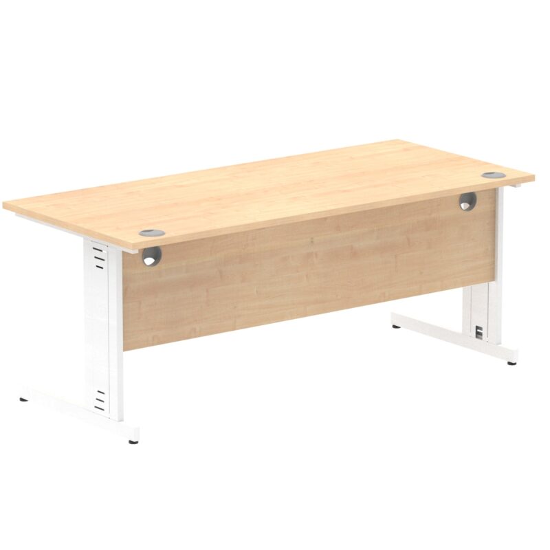 Impulse 1800mm Straight Desk Cable Managed Leg - Image 88