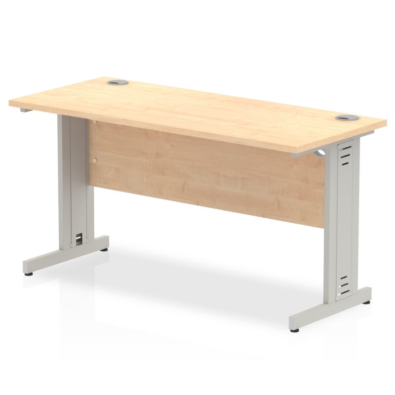 Impulse 1400mm Slimline Desk Cable Managed Leg - Image 5