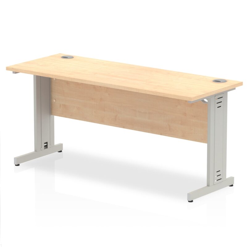 Impulse 1600mm Slimline Desk Cable Managed Leg - Image 5