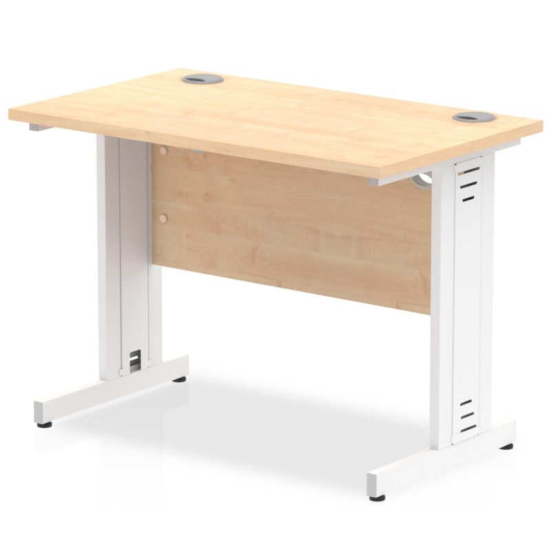Impulse 1000mm Slimline Desk Cable Managed Leg - Image 7