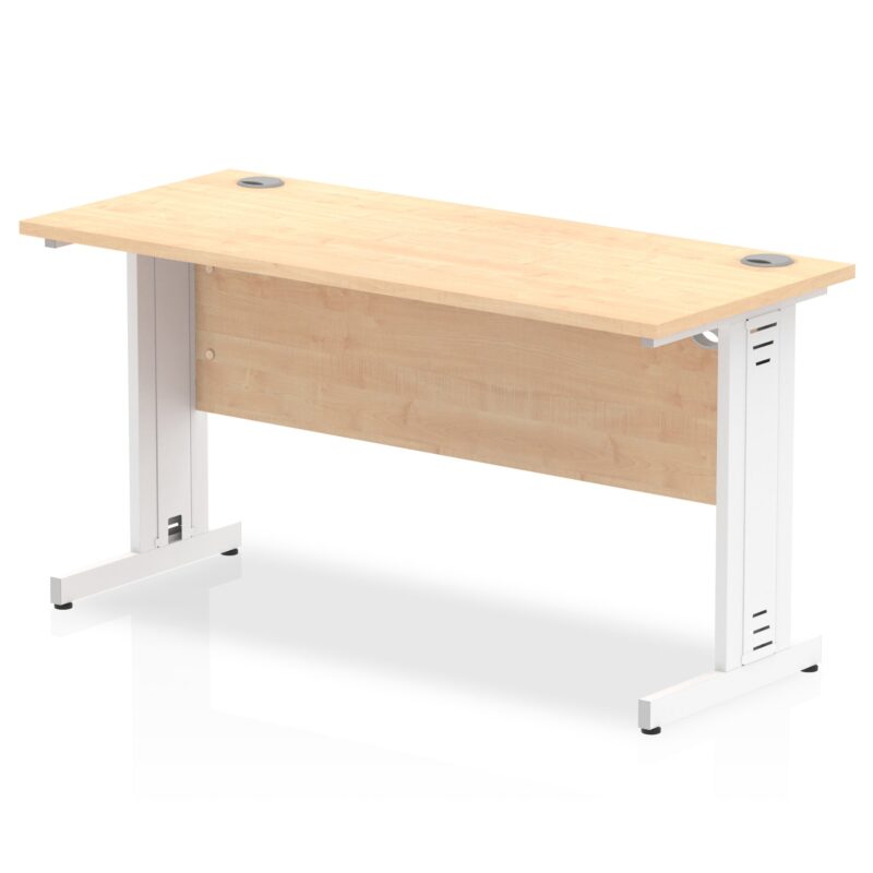 Impulse 1400mm Slimline Desk Cable Managed Leg - Image 6