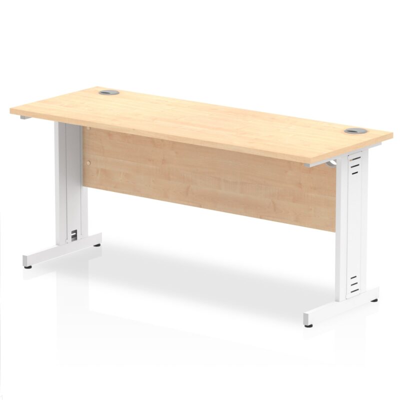Impulse 1600mm Slimline Desk Cable Managed Leg - Image 6