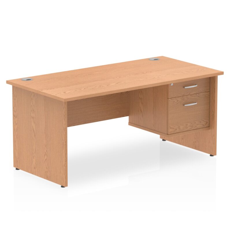 OE - Impulse 1600mm Panel End Straight Desk With Single Fixed Pedestal - Image 11