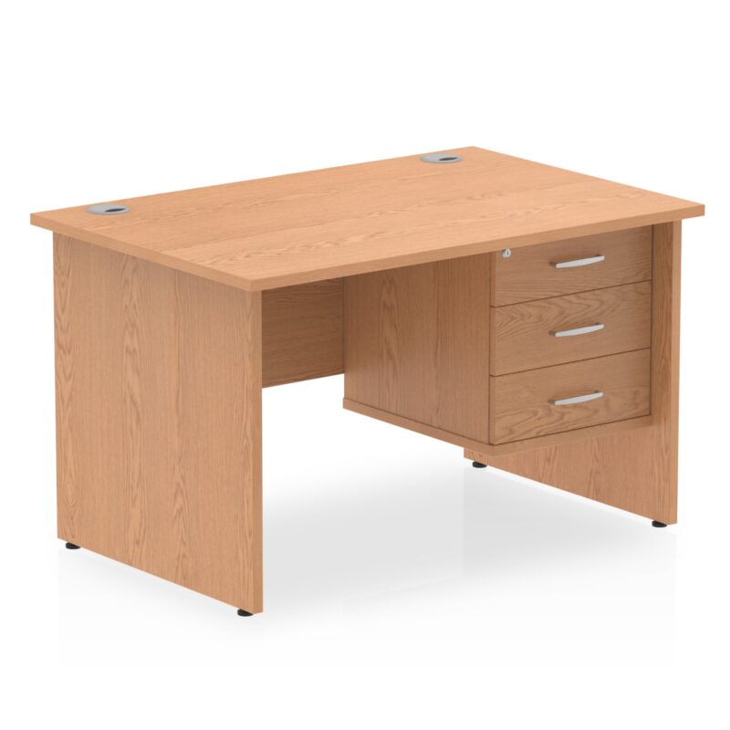 OE - Impulse 1200mm Panel End Straight Desk With Single Fixed Pedestal - Image 12