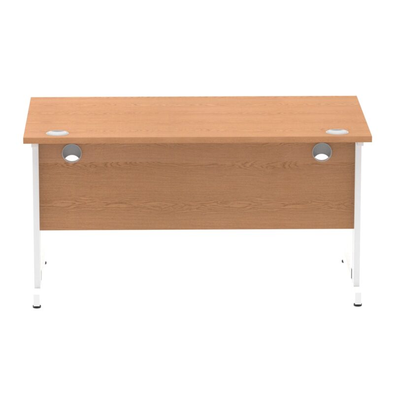 Impulse 1400mm Straight Desk Cable Managed Leg - Image 100