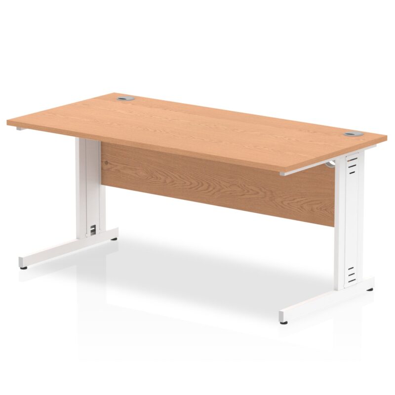 Impulse 1600mm Straight Desk Cable Managed Leg - Image 8