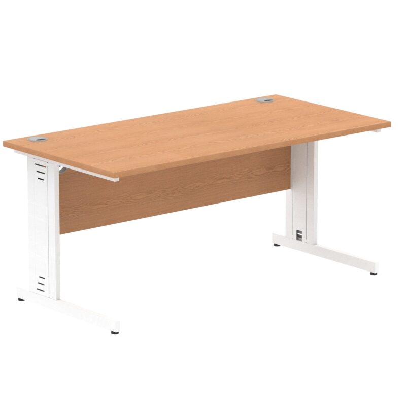 Impulse 1600mm Straight Desk Cable Managed Leg - Image 91