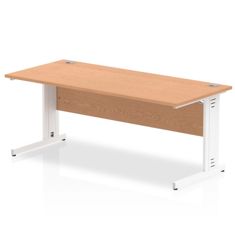 Impulse 1800mm Straight Desk Cable Managed Leg - Image 8