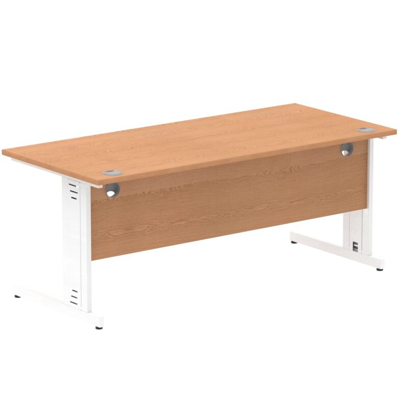 Impulse 1800mm Straight Desk Cable Managed Leg - Image 95