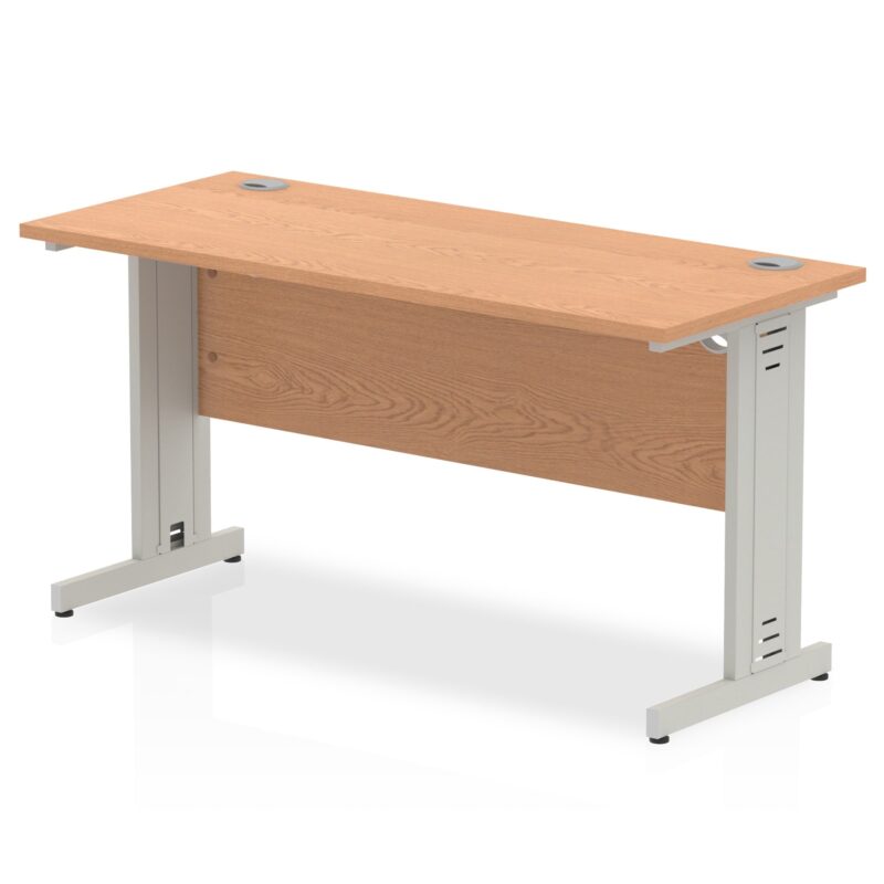 Impulse 1400mm Slimline Desk Cable Managed Leg - Image 7