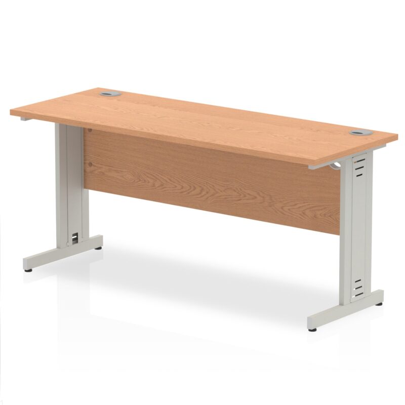 Impulse 1600mm Slimline Desk Cable Managed Leg - Image 7