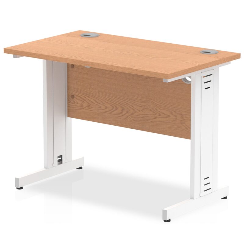 Impulse 1000mm Slimline Desk Cable Managed Leg - Image 9