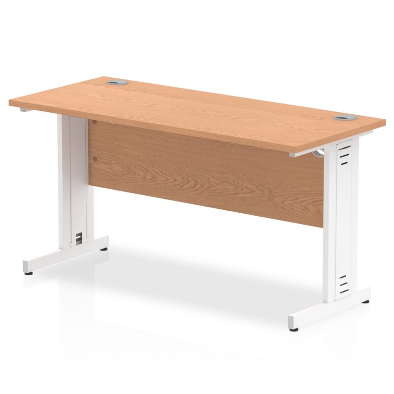 Impulse 1400mm Slimline Desk Cable Managed Leg - Image 8